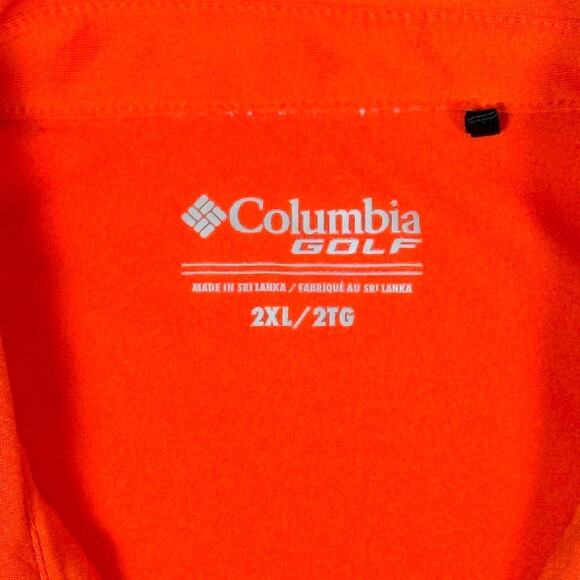 Clemson Tigers Football National Champs Polo Shirt Men 2XL‎ Orange Columbia Golf - Picture 3 of 6